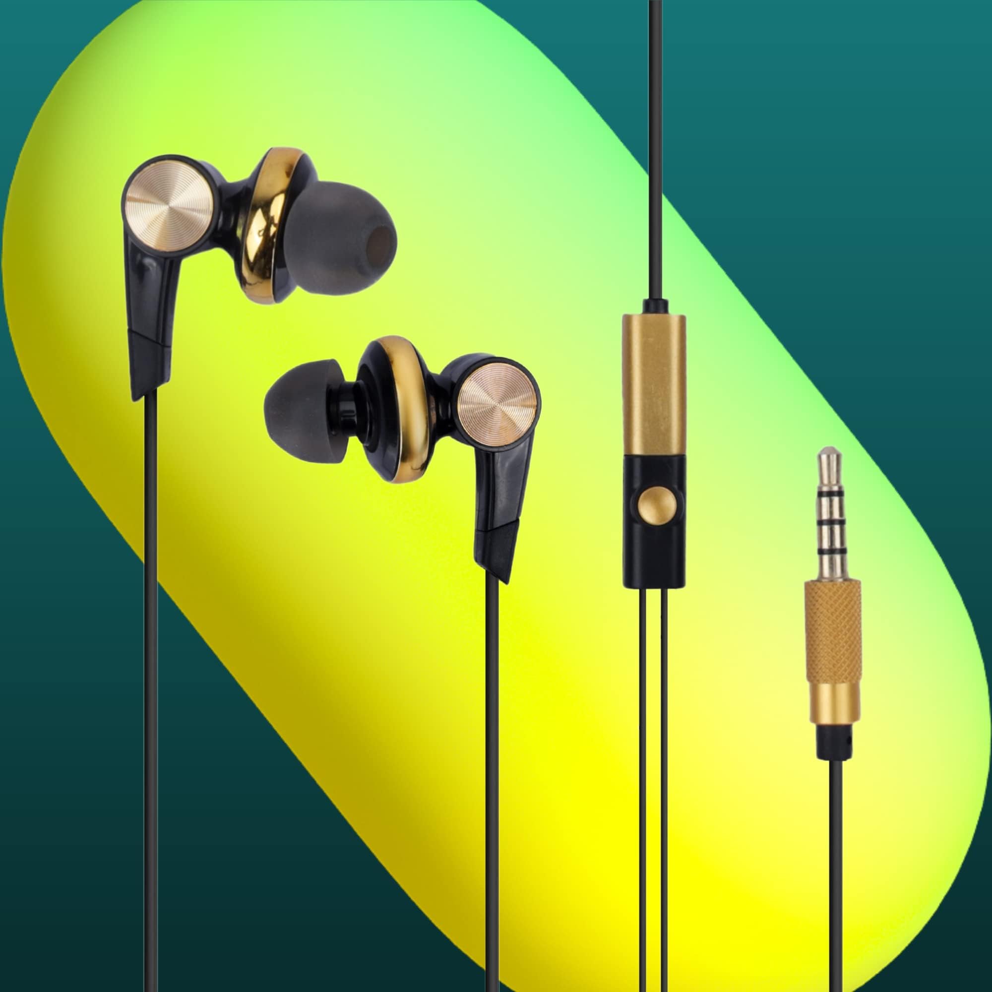 Myra Just Launched W-80 Wired Earphones with Mic, Smooth HD Sound with High Bass, Comfort in-Ear Fit, 3.5mm Jack