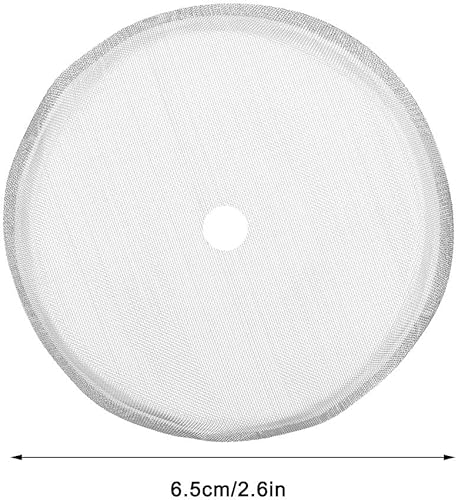 Miniatura 5 de Pantalla de filtro de repuesto para prensa francesa, paquete de 5 filtros universales de acero inoxidable de 2.6 pulgadas, filtros de malla para