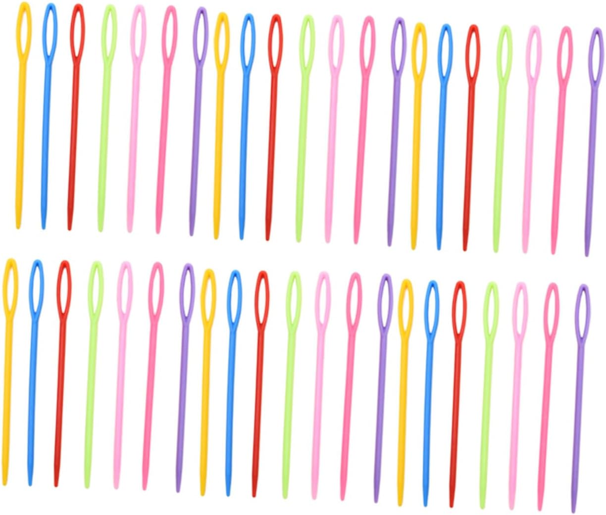 FONDOTIN 1000pcs Yarn Needles Plastic for Knitting Crafts for Beginners Experienced Versatile Sewing Needles for Hand Sewing Yarn Weaving