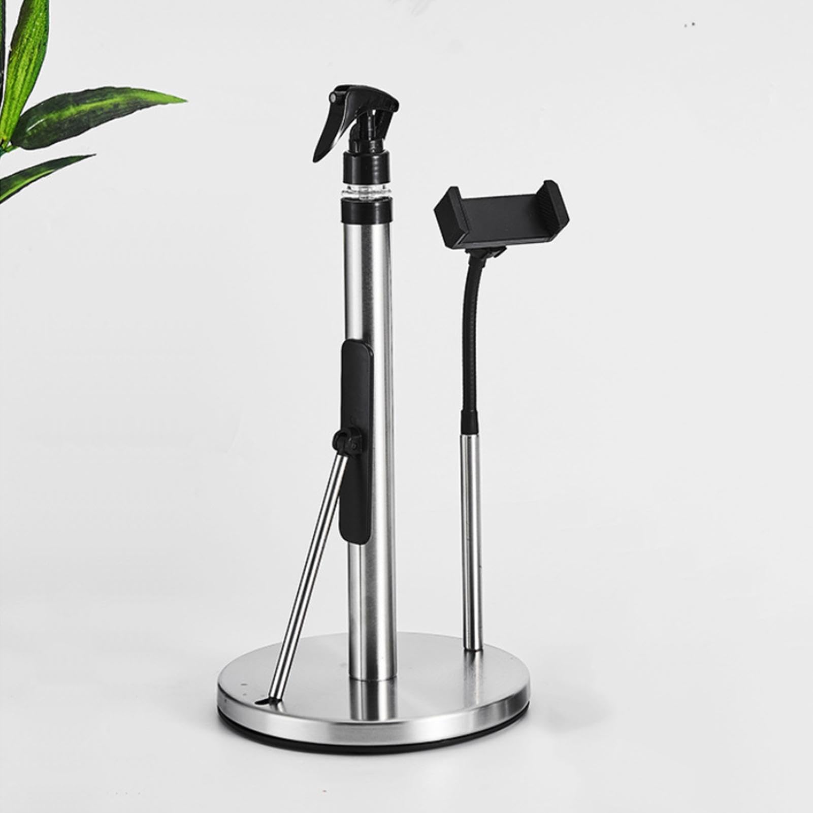 Portarotolo spray | Supporto verticale in acciaio inox per piano di lavoro, cucina, bagno, soggiorno, dormitorio, design salvaspazio