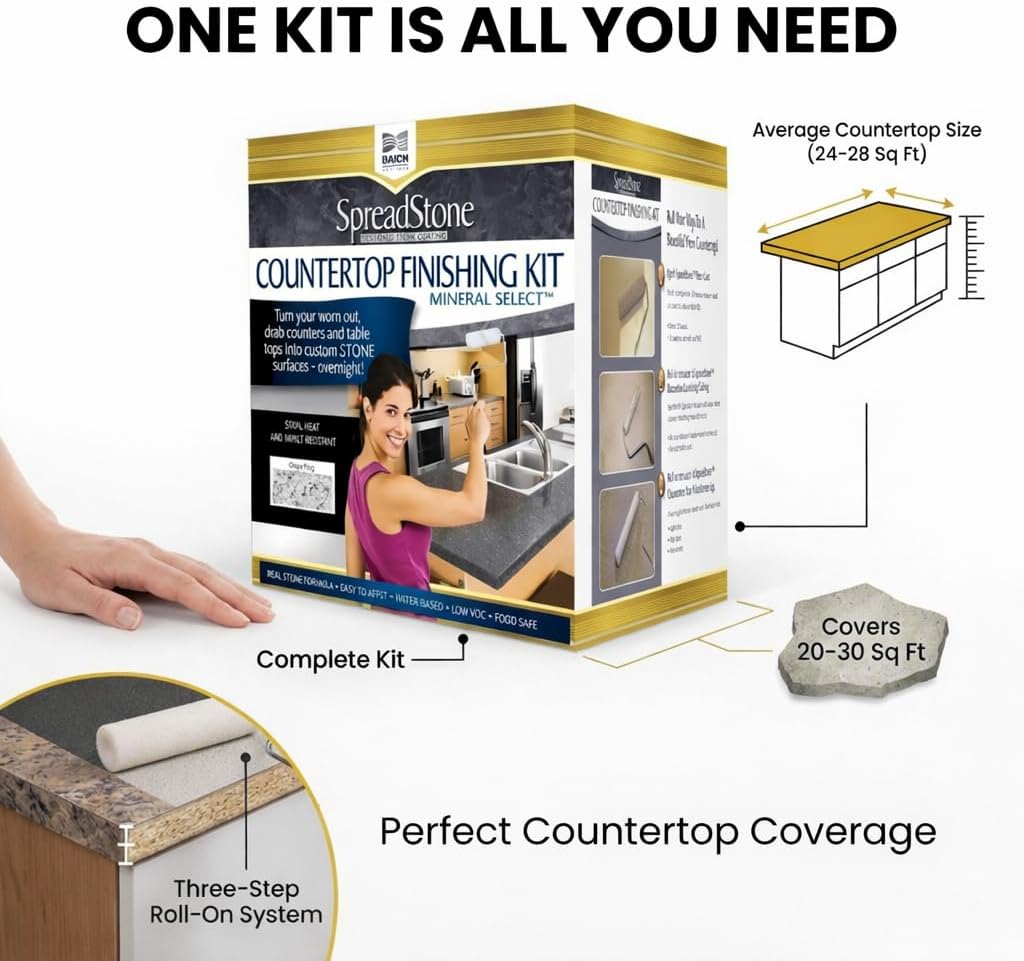 Daich SpreadStone Mineral Select Countertop Finishing Kit (Onyx Fog)