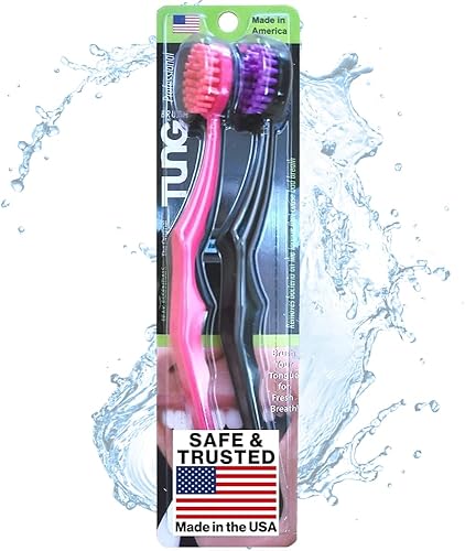 Miniatura 10 de Peak Essentials - Cepillo para lengua  Limpiador de lengua para adultos  Rascador de lengua de plástico  Limpiador de lengua  Mal aliento y