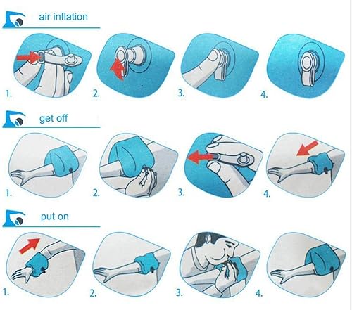 Miniatura 6 de Floaties Bandas de Brazo Flotador Flotadores de anillos Tubo armlets para niños y adultos, Azul, talla única Azul,Rosa claro,Naranja,Rosa,_2 x