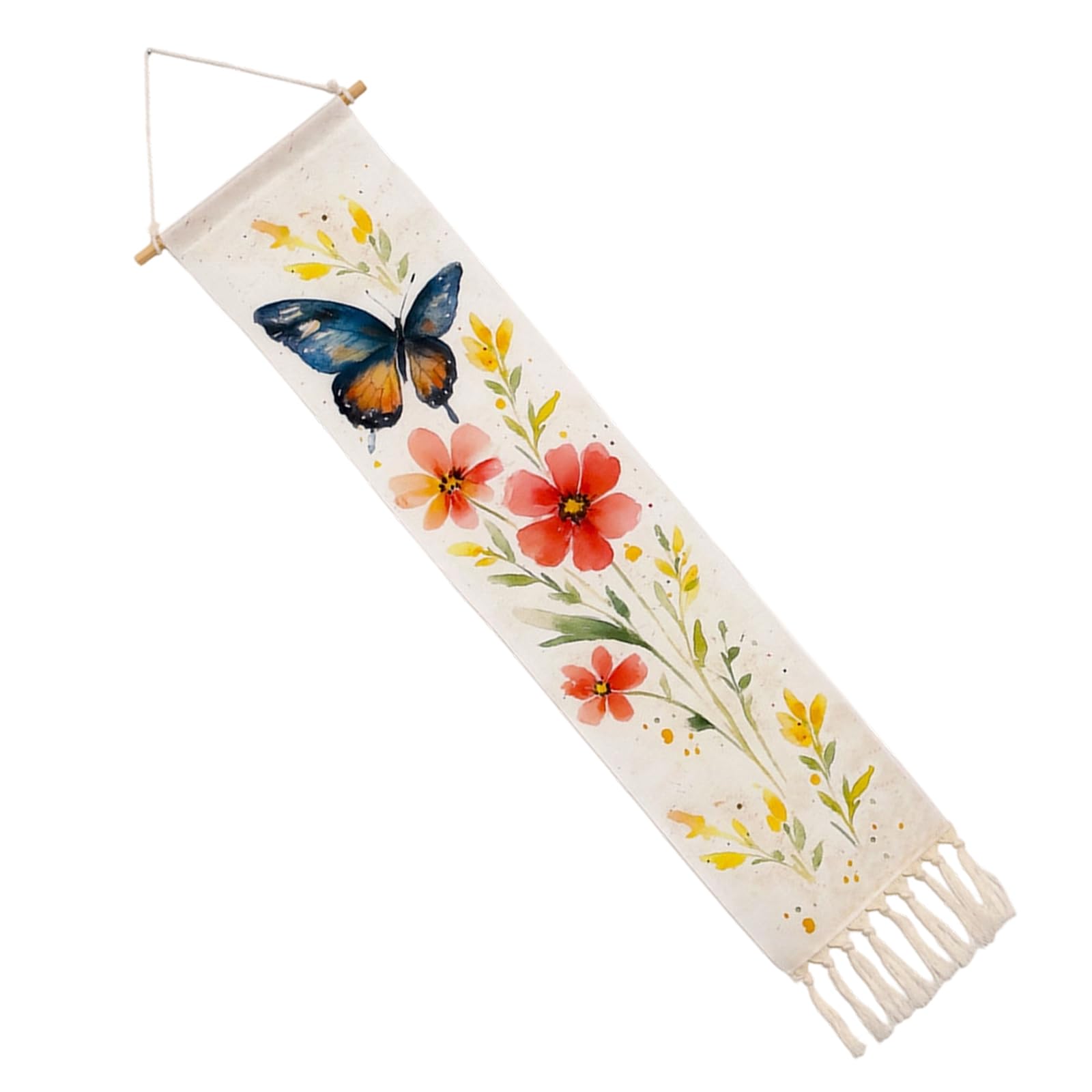 Bbajszx Hanging Banners Tapestries with Tassels Door Decorations for Front Door Garden Home Yard Party Decorations Banners