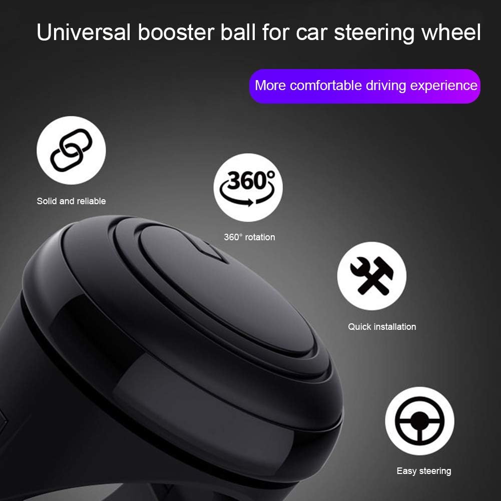 EKDJKK Spinner Knob Steering Wheel Spinner Driving Helper Booster Metal Bearing Steering Wheel Universal Fit Spinner Knob Fit for Cars, Trucks, Tractors, Mowers, Forklifts : Automotive