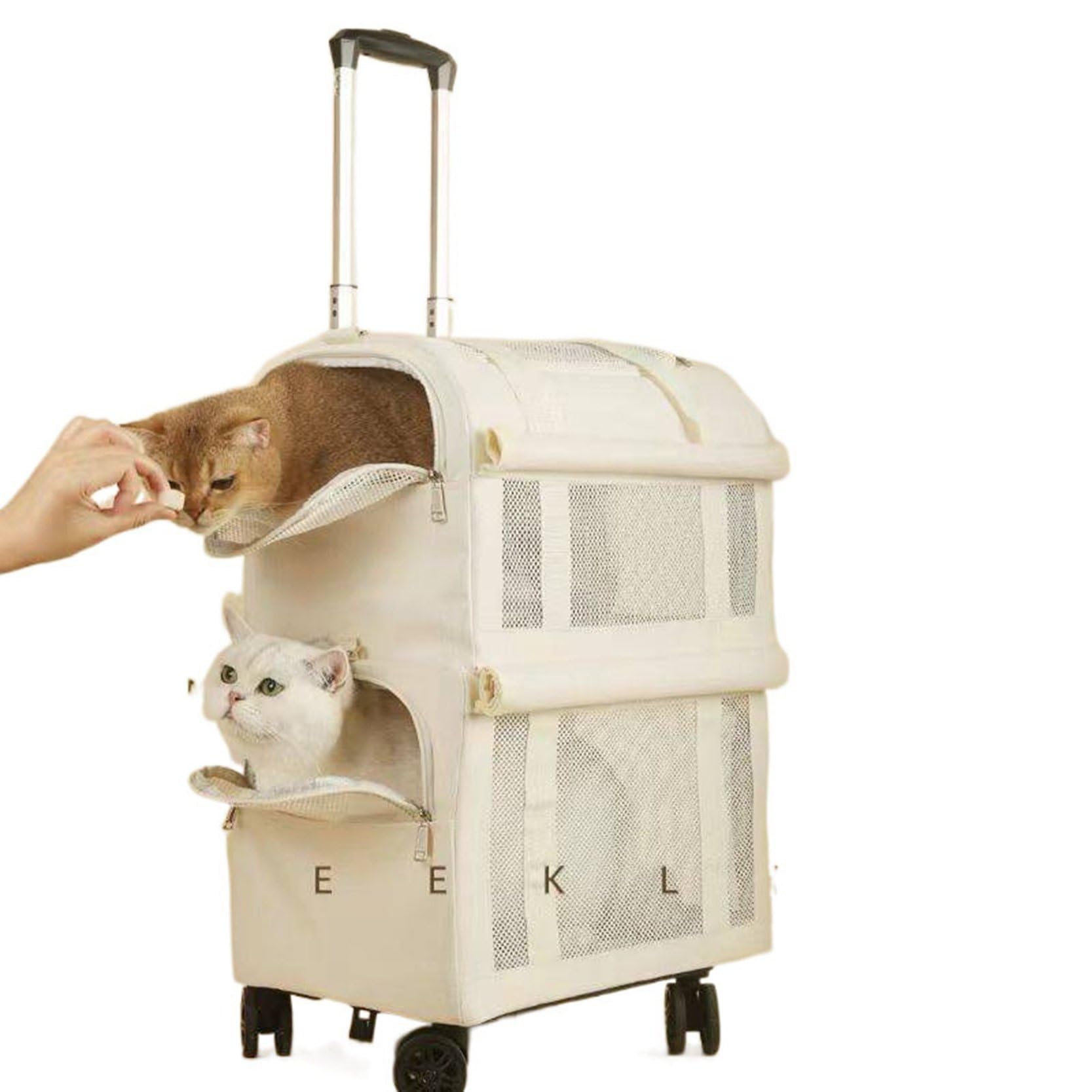 Amazon.co.jp: 犬キャリーバッグ ペット用 ペットトロリーバッグ