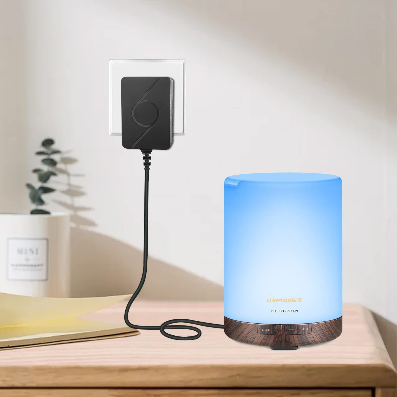 GeeRic AC/DC Adattatore 24V/0.5A Diffusore Di Oli Essenziali Di