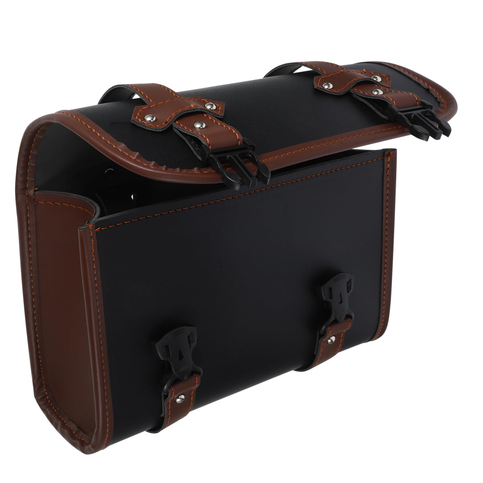 Gatuida Borsa da Sella Moto Marrone in Pelle Pu per Motocicli