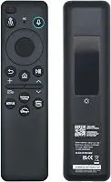 Controle remoto por voz solar BN59-01432A, recarregável por USB-C, Bluetooth com carregamento solar, compatível com Smart TV Samsung Neo QLED S90D Smart 8K HDR Ultra HD - Preto