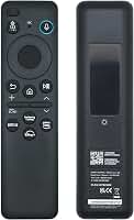 Controle remoto por voz solar BN59-01432A, recarregável por USB-C, Bluetooth com carregamento solar, compatível com Smart TV Samsung Neo QLED S90D Smart 8K HDR Ultra HD - Preto