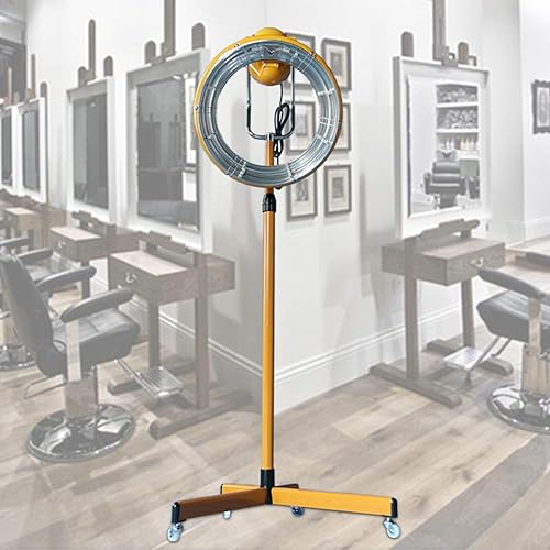 Miniatura 4 de Broccoli Vaporizador profesional de peluquería con capucha, para coloración del cabello en frío, con suelo rodante, ajuste de tiempo de 0 a 60