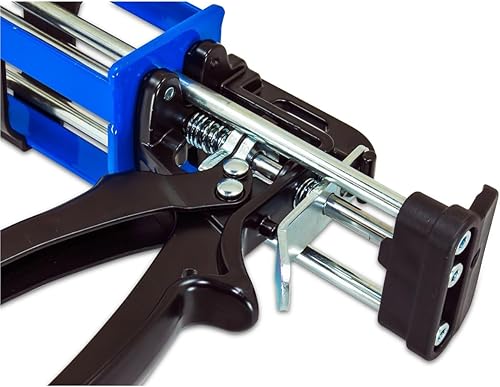 Miniatura 5 de Pistola aplicadora de doble cartucho 11 y 21 de 6.8 fl oz para dispensar adhesivo de enlace de panel, rellenos, epoxi estructural, epoxi de