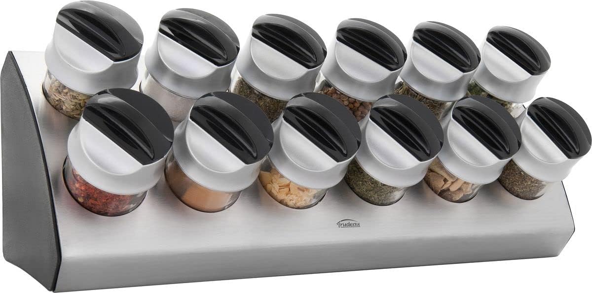 Trudeau Wedge 12Bottle Spice Rack with Spices Amazon.ca Home
