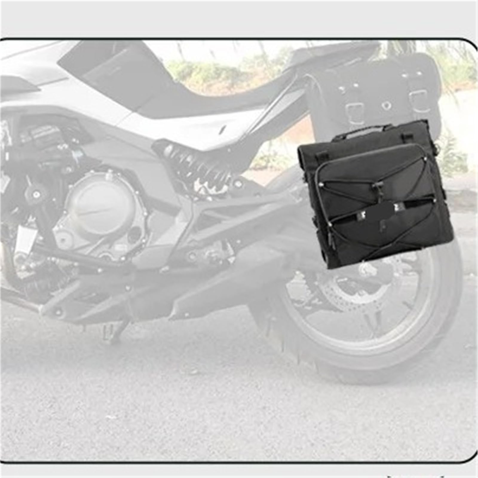 Sacco da Viaggio per Motociclismo Borsa Da Sella Per Barre Di Protezione Per Telaio Di Moto, 20 Litri, Borsa Laterale Posteriore Per Sedile, Borsa Da Viaggio Per Bagagli, Borsa Da Sella