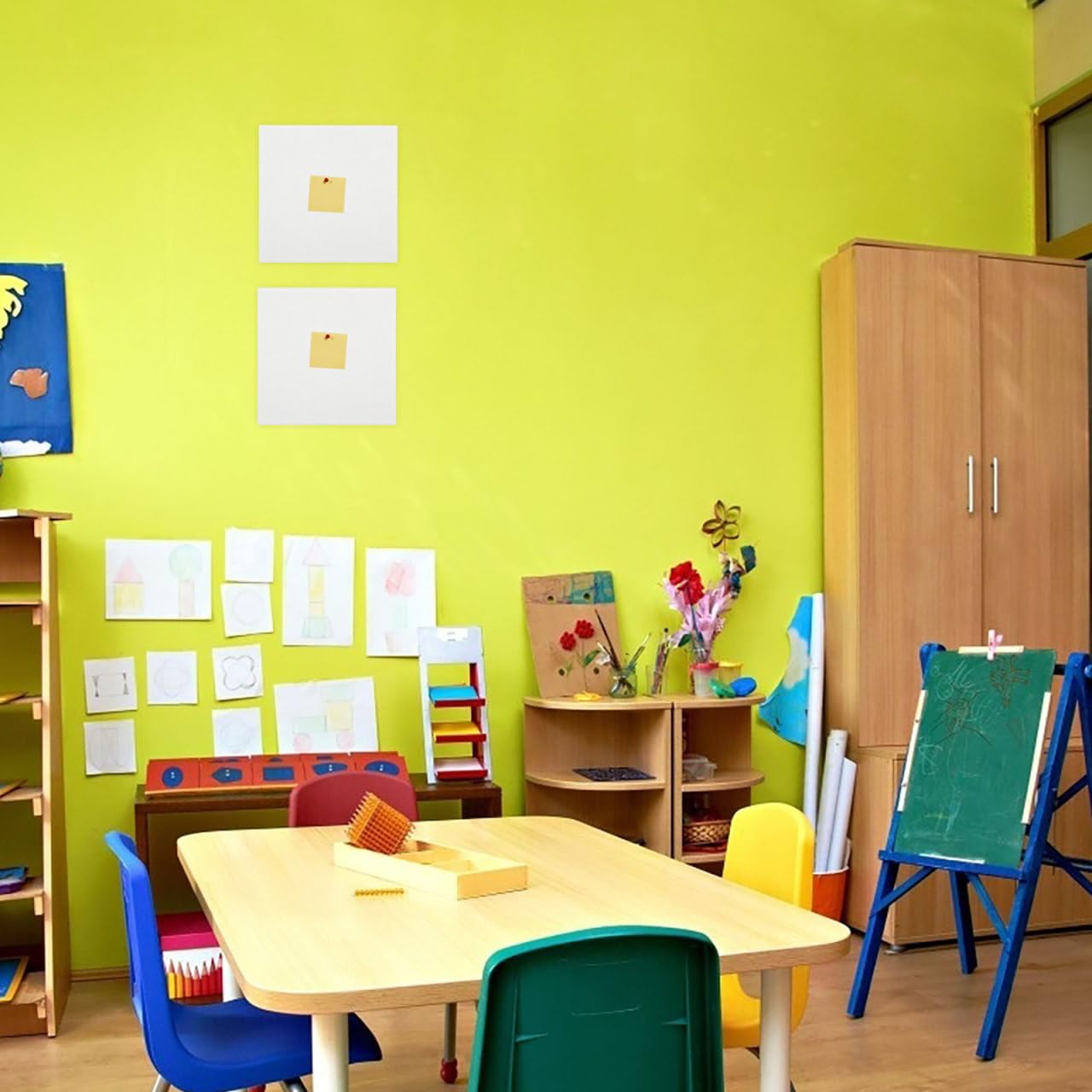 Operitacx 6Er Set Filz Pinnwand 30X30Cm Selbstklebende Akustikplatte Filzbrett Zur Schalldämmung Und Fotoanzeige Für Büro Schule Zuhause Und Dekoration