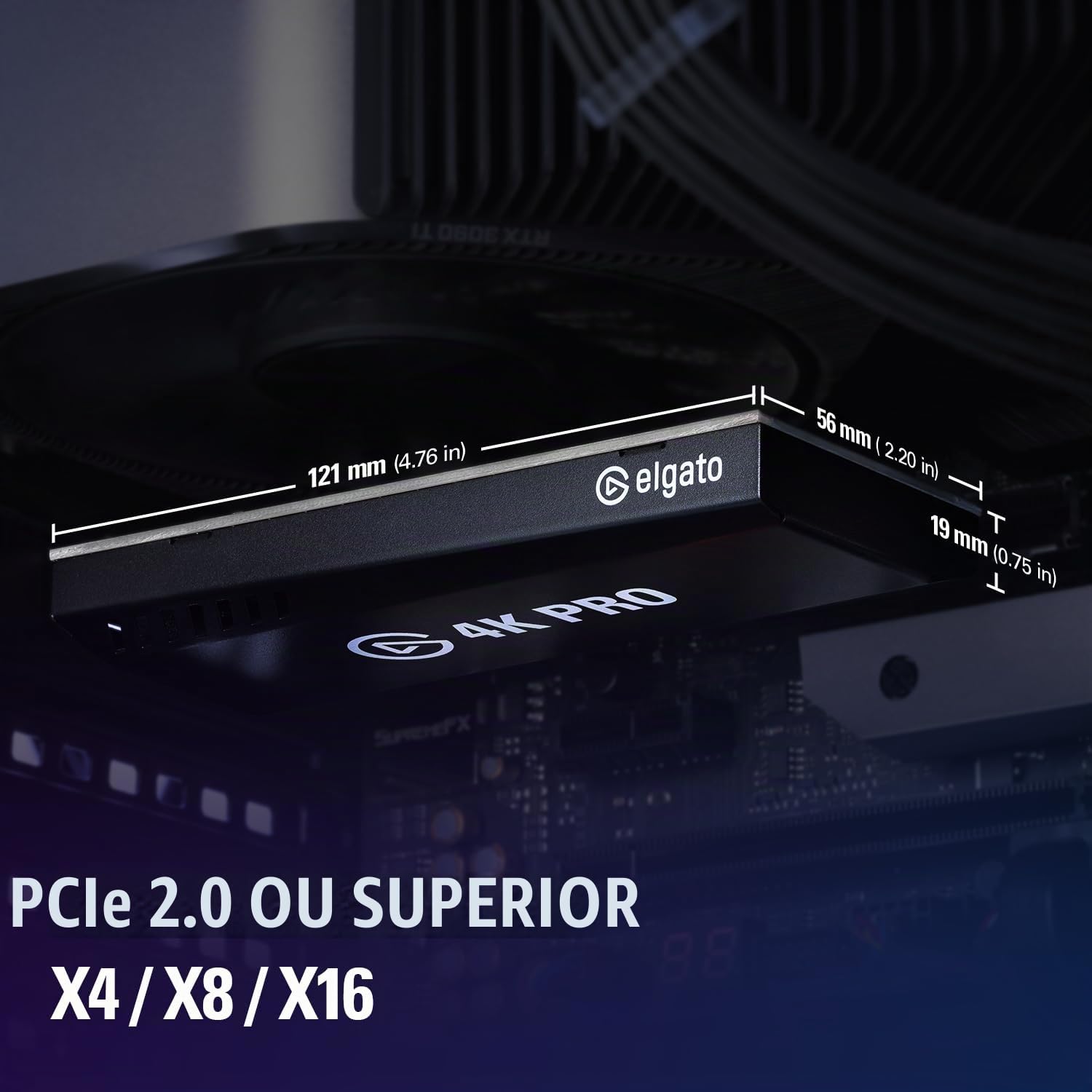 Elgato 4K Pro, placa de captura interna: 8K60 Passthrough/4K60