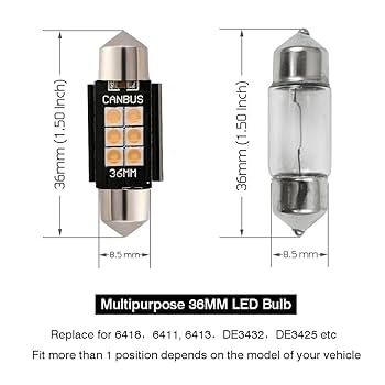 Amazon.com: iBrightstar 9-30V Extremely Bright 6411 6418 C5W