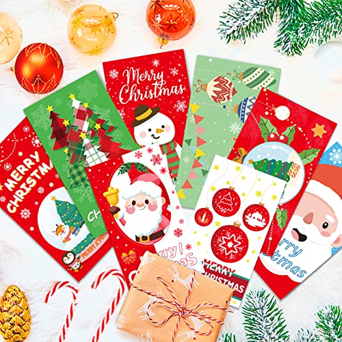 Weihnachtskarten Set 8 Stück mit Umschlag Klappkarten Weihnachtsgrüße für Freunde