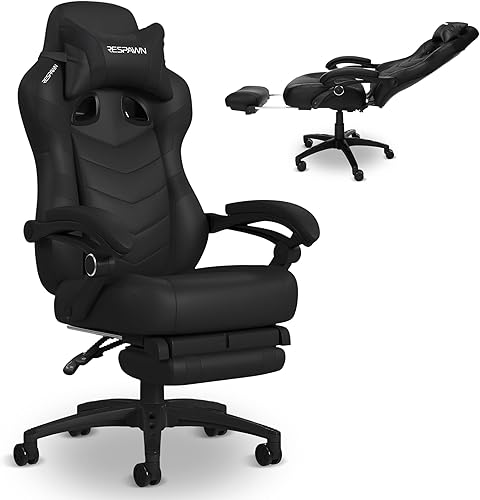 Miniatura 9 de Respawn 110 Pro Silla ergonómica para juegos con reposapiés para adultos, cómoda silla reclinable de oficina con soporte lumbar y reposacabezas