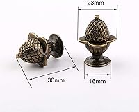 Vista 2 de Antike Zinklegierung Bronze Knöpfe zieht Griffe - Antike Erdbeerform Dekorative Knöpfe Antik Möbelgriffe Türgriffe mit Schrauben, Metall