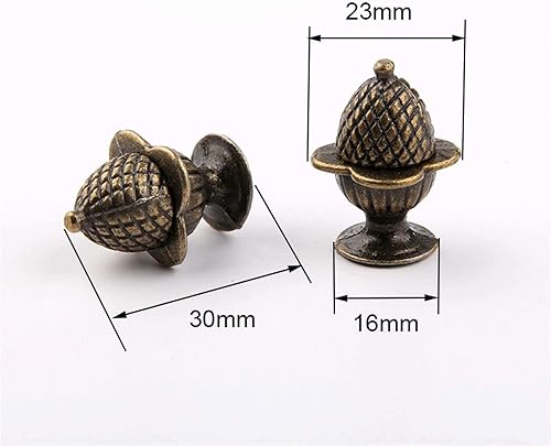Miniatura 2 de Antike Zinklegierung Bronze Knöpfe zieht Griffe - Antike Erdbeerform Dekorative Knöpfe Antik Möbelgriffe Türgriffe mit Schrauben, Metall