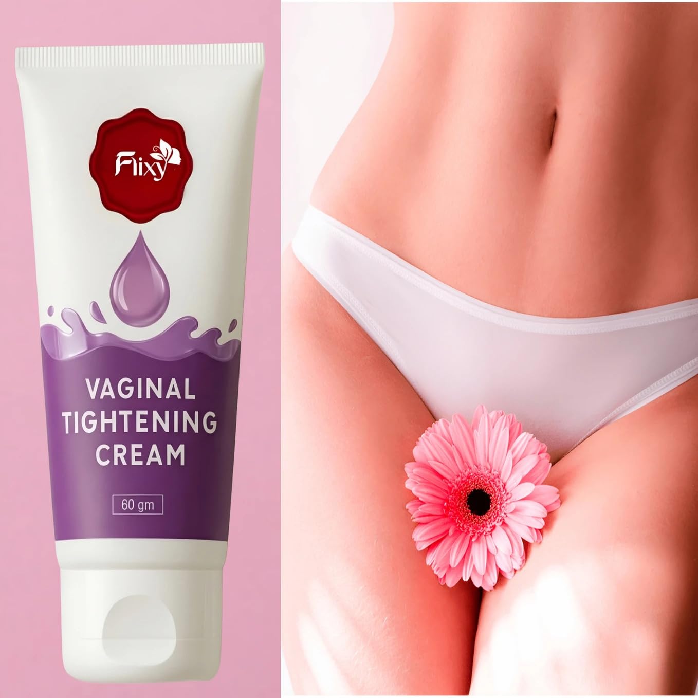 Vaginal Tightening Cream 60gm - Intimate Care & Firming Formula with Vanilla Fragrance