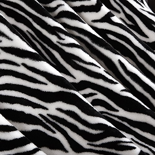 Merrylife Zebra Print Bed Throw Blanket Lightweight Soft Plush Couch Sofa Blanket Zebra 50" 60" #TOP6