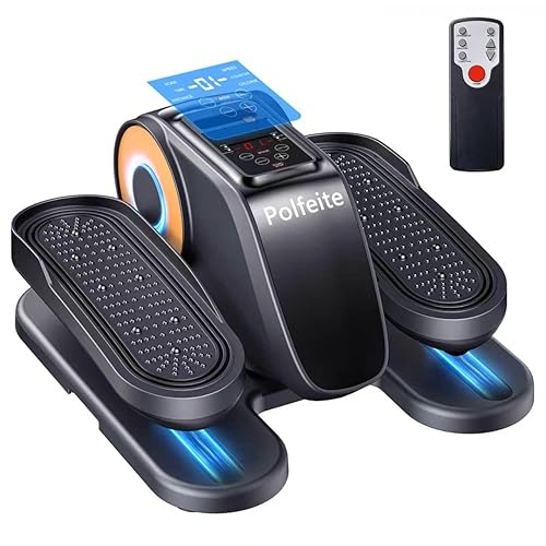 Under Desk Elliptical Machine, Quiet Seated Leg Exerciser for Home