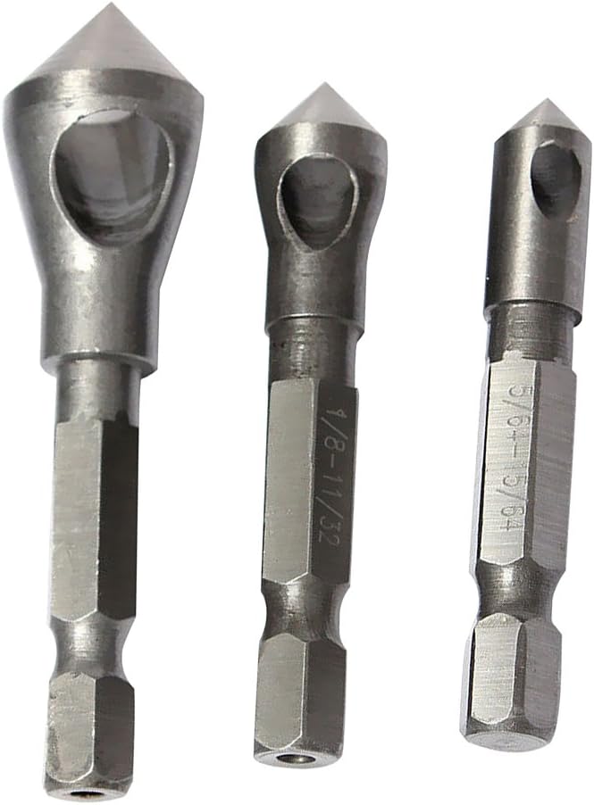 3 Piece Cutters Deburring Hand Tool Set for Cutting Through