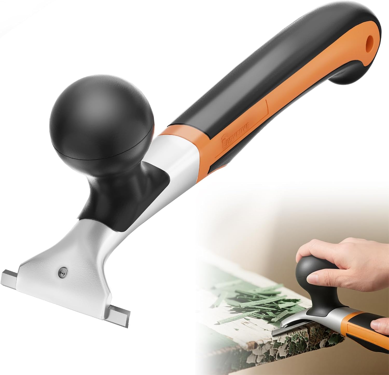 Cosycove Professional 2-1/2" Tungsten Carbide Scraper: Heavy-Duty Double-Sided Blade for Fast Paint, Rust, Epoxy & Carpet Glue Removal