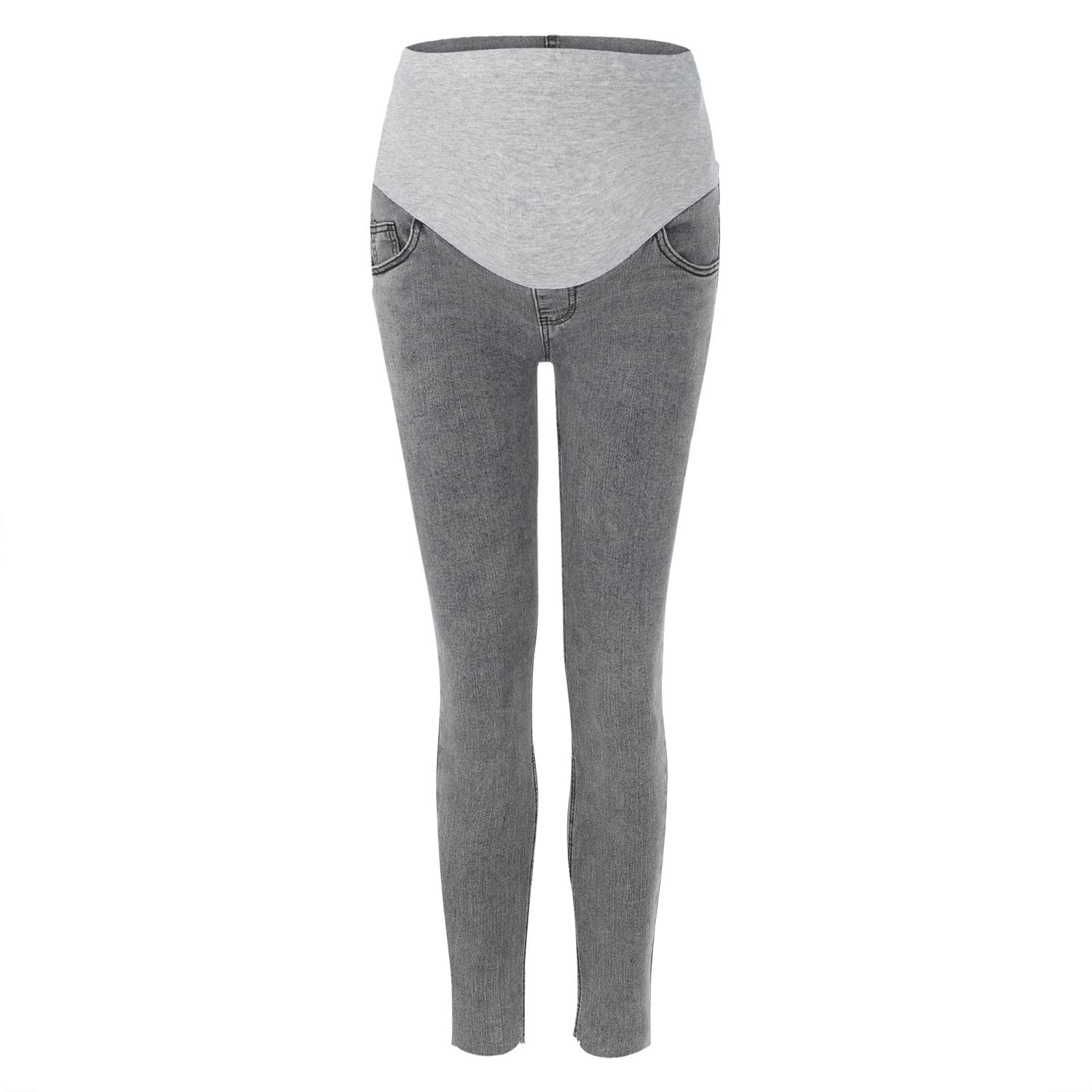 Momolaa Ventre Taille Haute à la Mode des Femmes pour Les Pantalons de Leggings Confortables Enceintes Liant Bijoux Bijoux (b-C, M)
