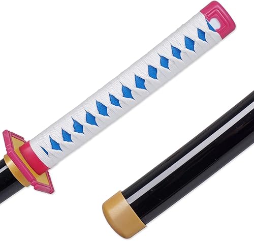 Miniatura 29 de Zisu Demon Slayer - Espada, alrededor de 41 pulgadas, pilares de Hashira y Katana protagonista para uso de cosplay, textura original de anime Negro