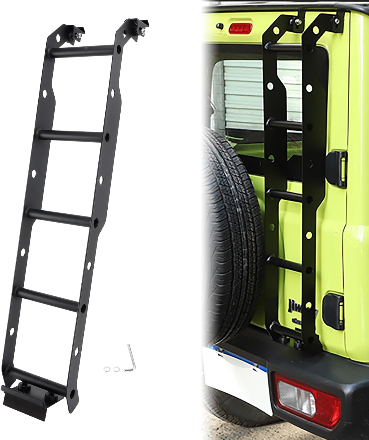 Areyourshop Tailgate Rear Ladder Aluminum For Jimny Sierra JB74 JB64 2019+