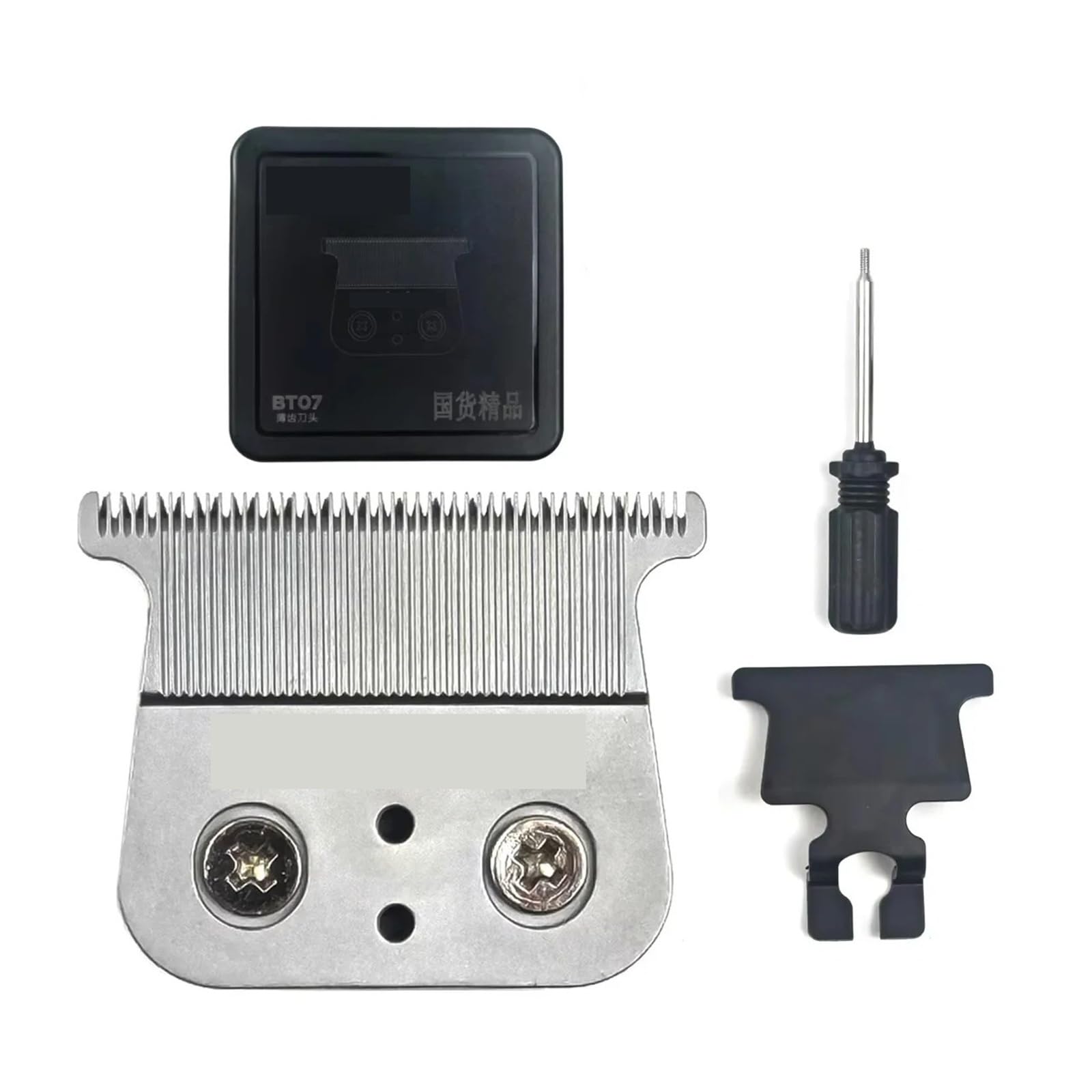 Lama for Tagliacapelli Compatibile Con La Testa Di Taglio Madeshow KULILANG M6 M11 R55 | Lama di ricambio ultra sottile for la manutenzione del tagliacapelli(2PC BT07 silver)