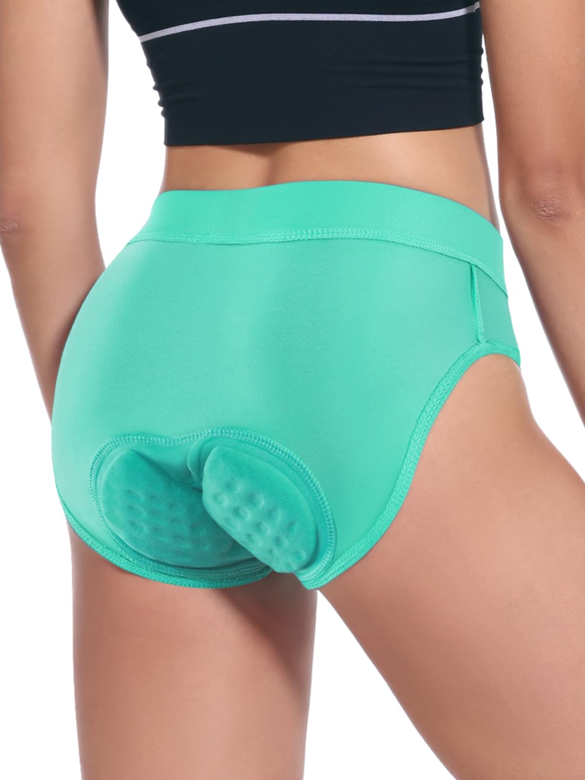 BERGRISAR Cuissard de cyclisme rembourré 4D pour femme avec gel