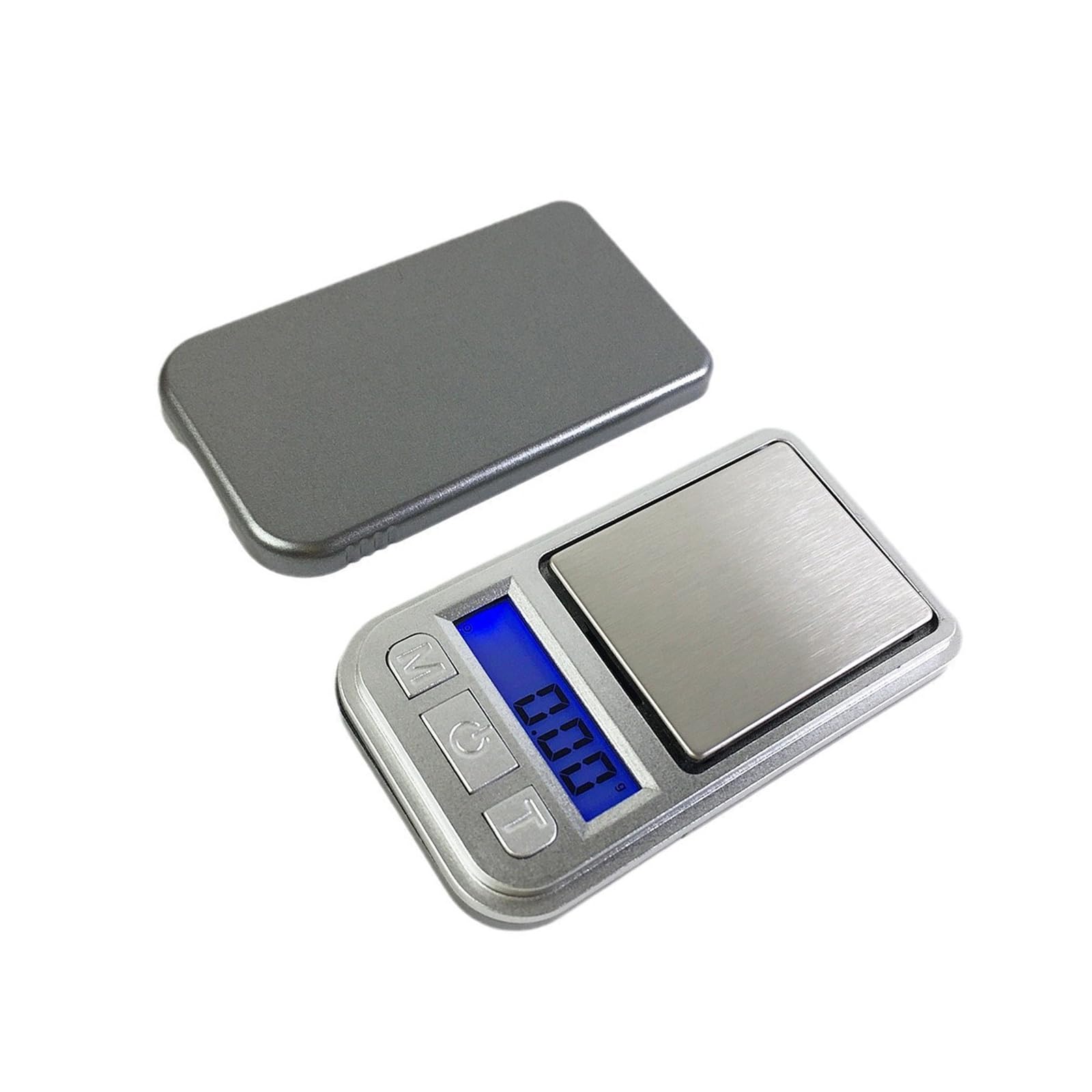 Hsyzygian Gold/Blue Compact Electronic Weighing Scale 200G 0.01G Resolution Stainless Tray Lab Use Lcd Lighting Scale