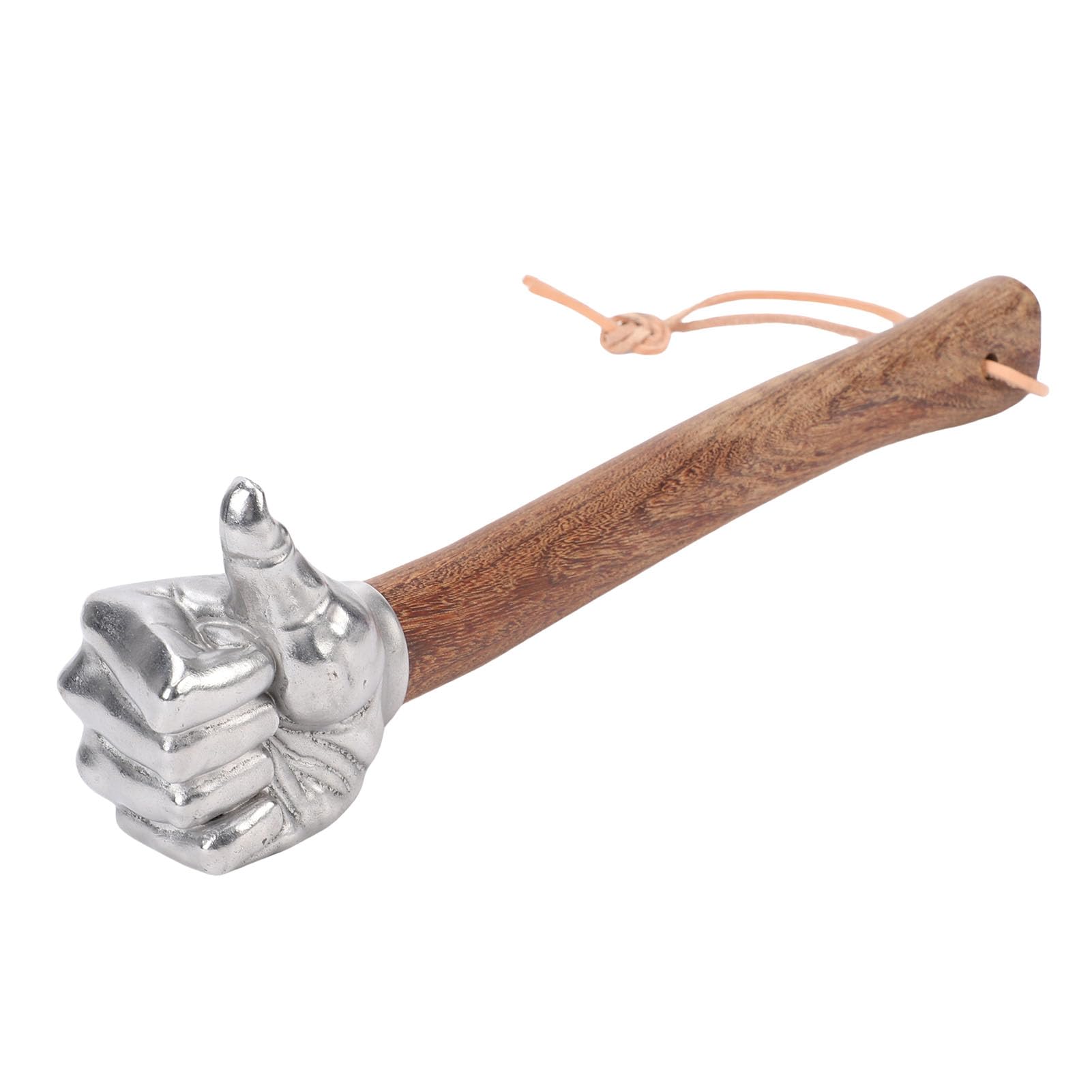 Generic Martillo Duradero con de Madera y Cabeza de Acero Inoxidable para Tareas Pesadas, Adecuado para Construcción y Jardinería, 13,78x2,17 Pulgadas (cabeza del pulgar)