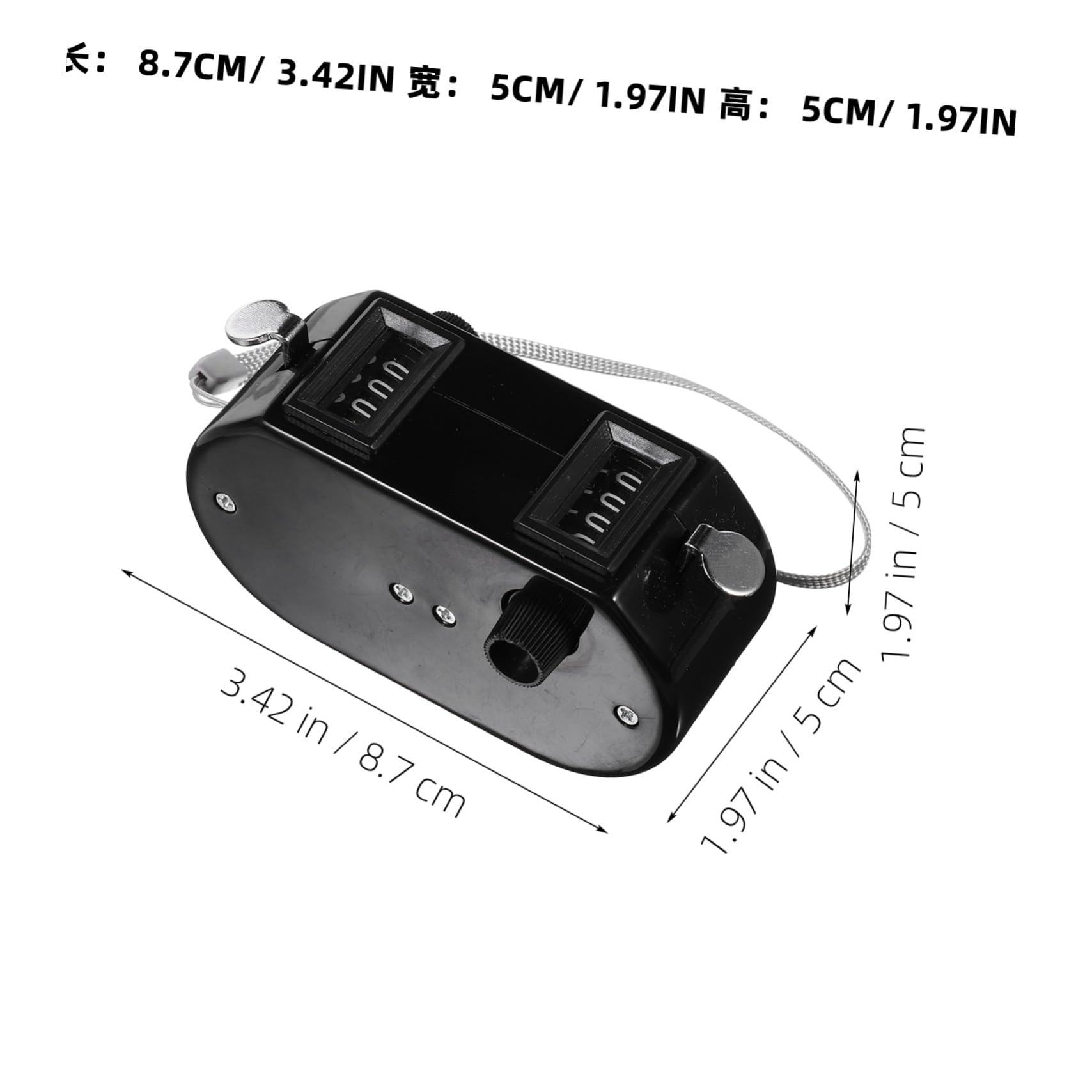 Anneome Counting Clicker Golf Scoring Equipment Number Counter Clicker Dual Tally Counter Easy to Use Sturdy Compact for Sports Activities