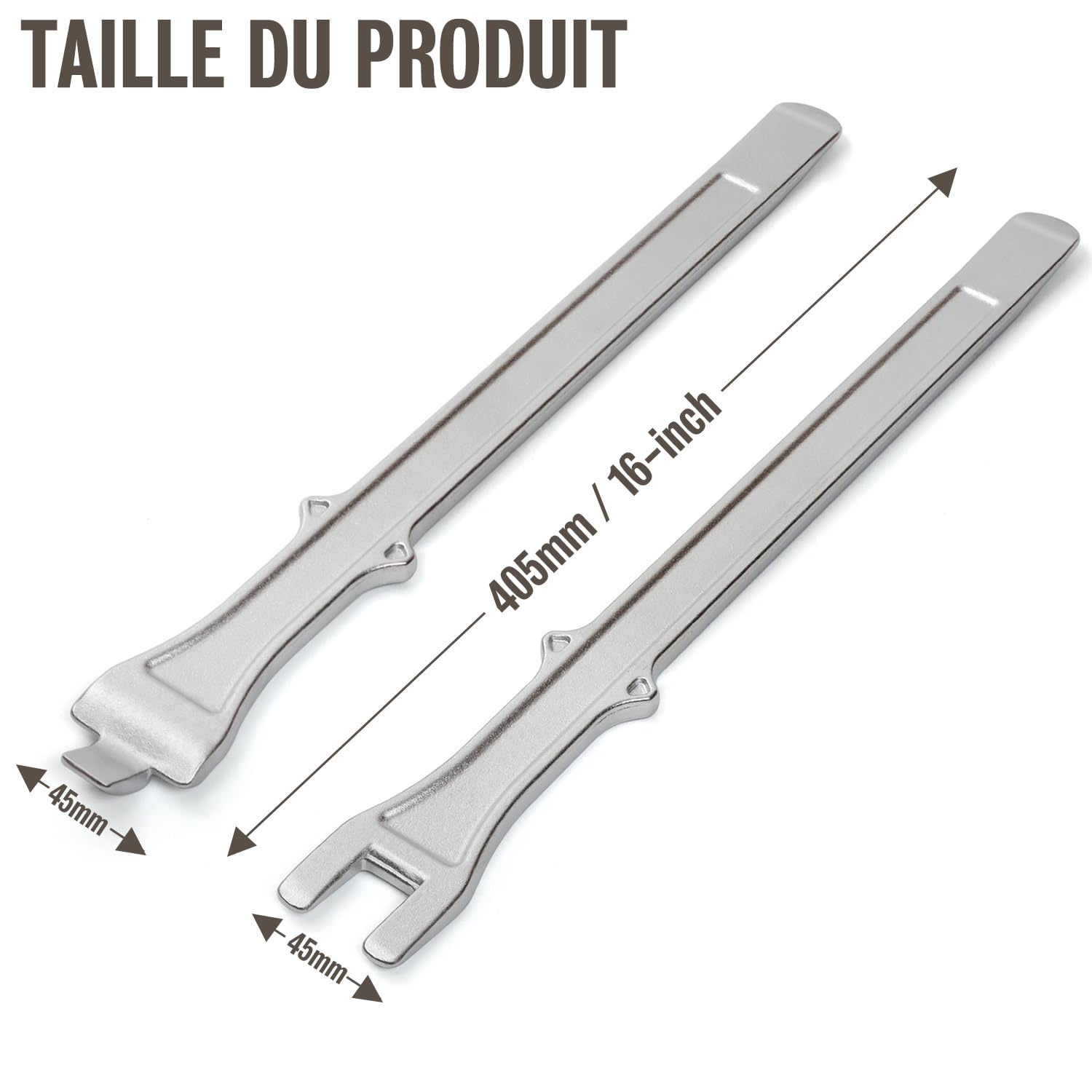 Ensemble d'outils de Levier Démonte-pneus Outils de réparation | pour Trottinette Vélo, Moto, Voiture, Scooter,Métal Acier Levier des Pneus