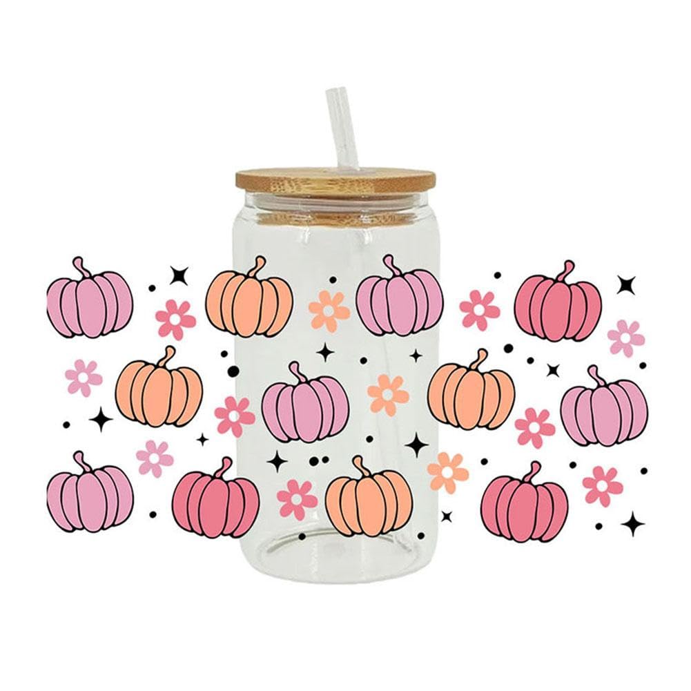Uv Dtf Wraps 8 Pcs Sheets Halloween Cup Wrap Transfer Stickers Decals Mexican Stickers