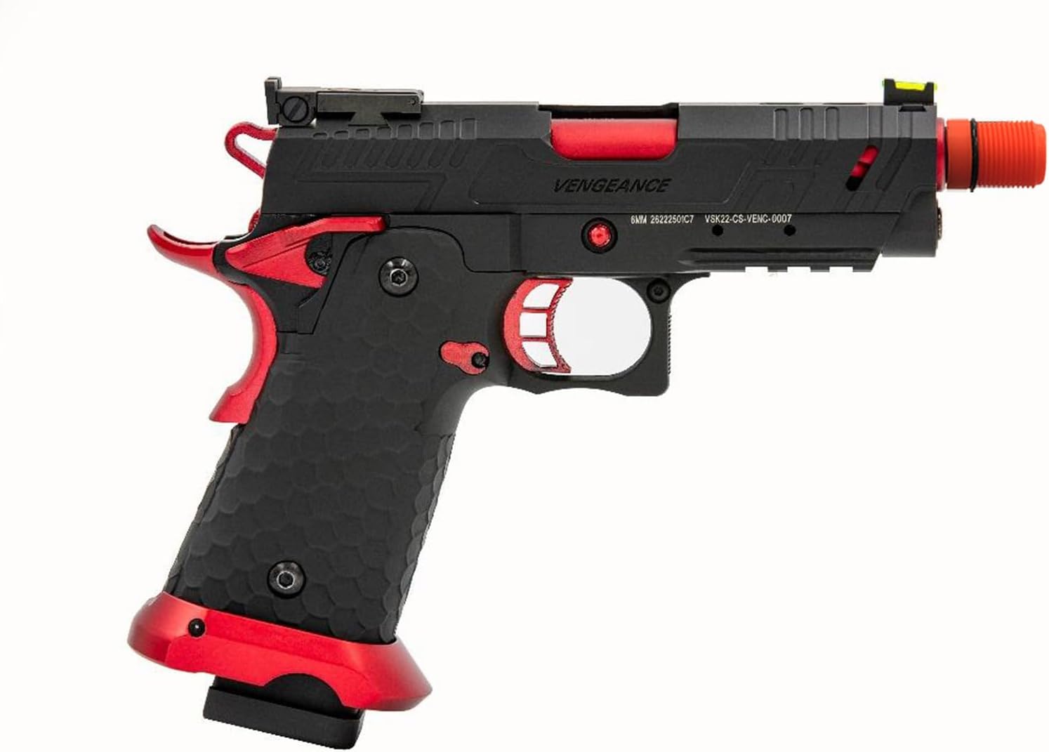 Vorsk Airsoft Pistol CS Compact Vengeance 3.8 Hi Capa - Red Match