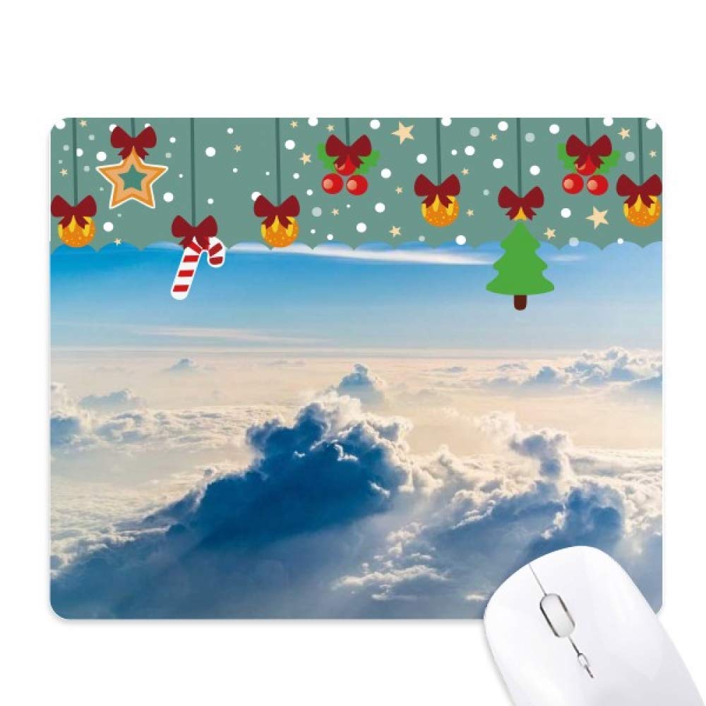Tapis de souris Noël Sunshine Clouds en caoutchouc antidérapant - 5