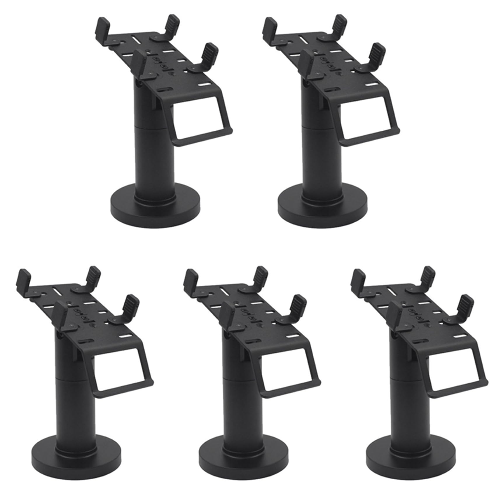 5X Supporto da Tavolo Universale per Macchine POS, Girevole, Supporto per Cassieri POS, Supporto per Espositore per Supermercati, Ristoranti, Nero