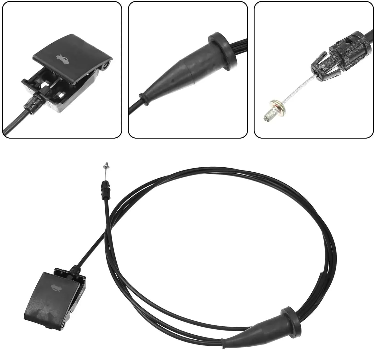 Bonnet Lever Bracket for Chrysler for 300 2011-2021 1PS72DX9AB Black Car Front Hood Release Cable Kit Parts Car Replacement Hood Handle Car Assembly