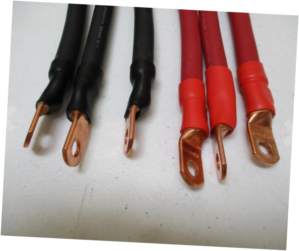 Hemoton 50Pcs Heavy Duty Wire Lugs Tubular Ring Terminal Connectors Bare Copper Eyelets – 10 Models for Battery Cable Closed Ends Electric Wiring and Automotive Applications