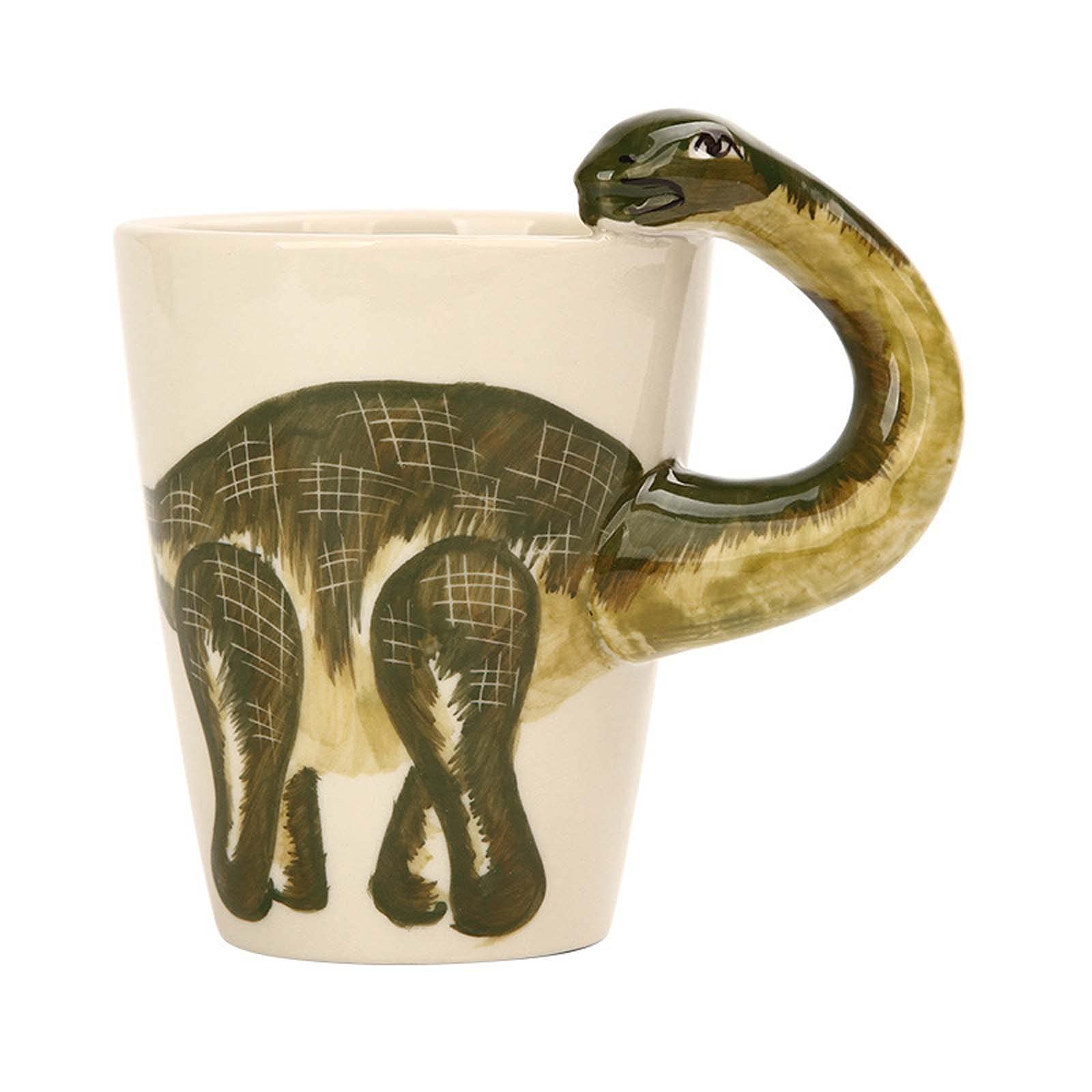 XINGYU kubek kuchenny ceramiczny kubek do kawy gładki porcelanowy kubek ręcznie wykonany kubek do herbaty kubek do kawy z uchwytem 3D zwierzę dinozaur Boże Narodzenie prezent urodzinowy