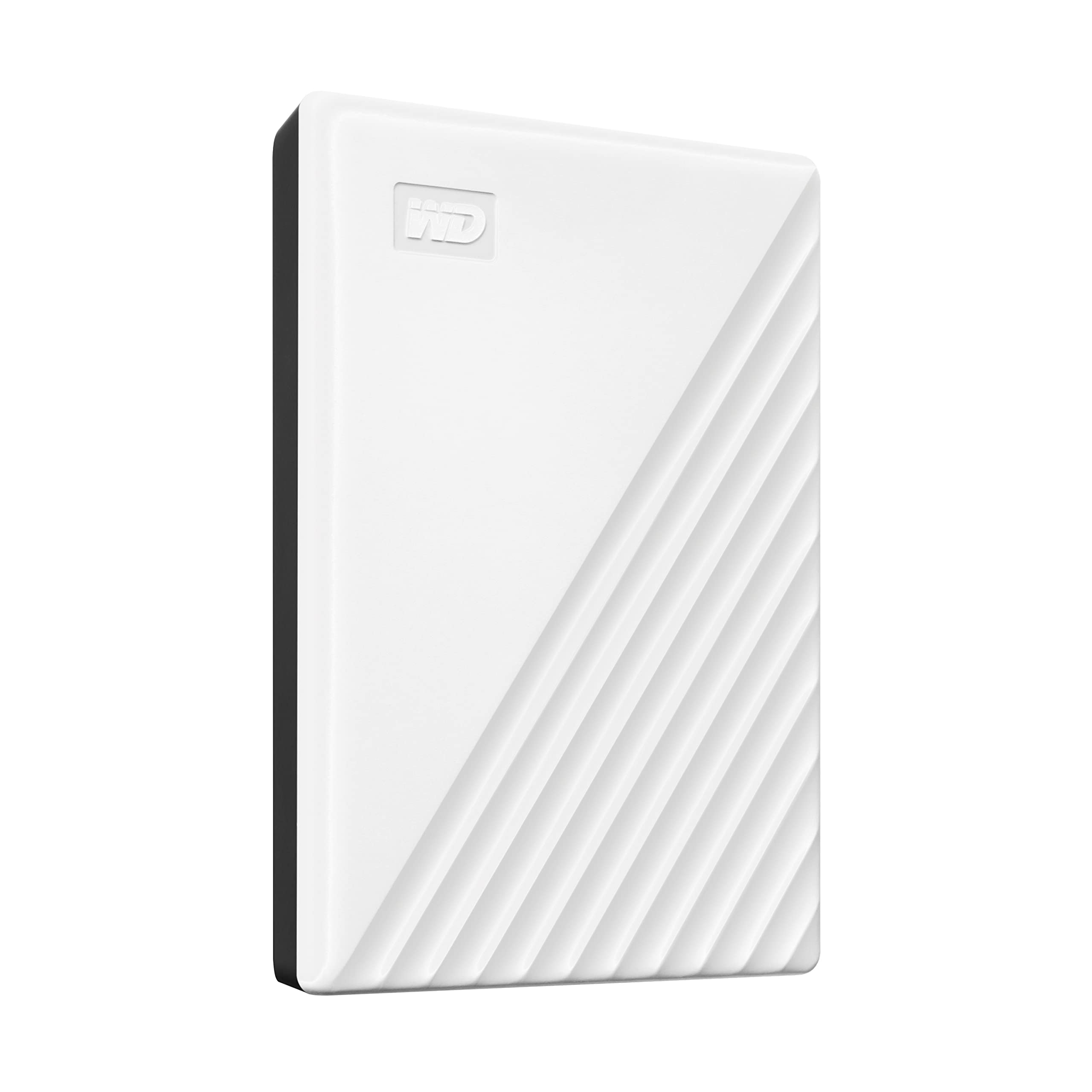 WD Western Digital 2TB My Passport Portable Hard Disk Drive, USB 3.0 with Automatic Backup, 256 Bit AES Hardware Encryption,Password Protection,Compatible with Windows and Mac, External HDD-White