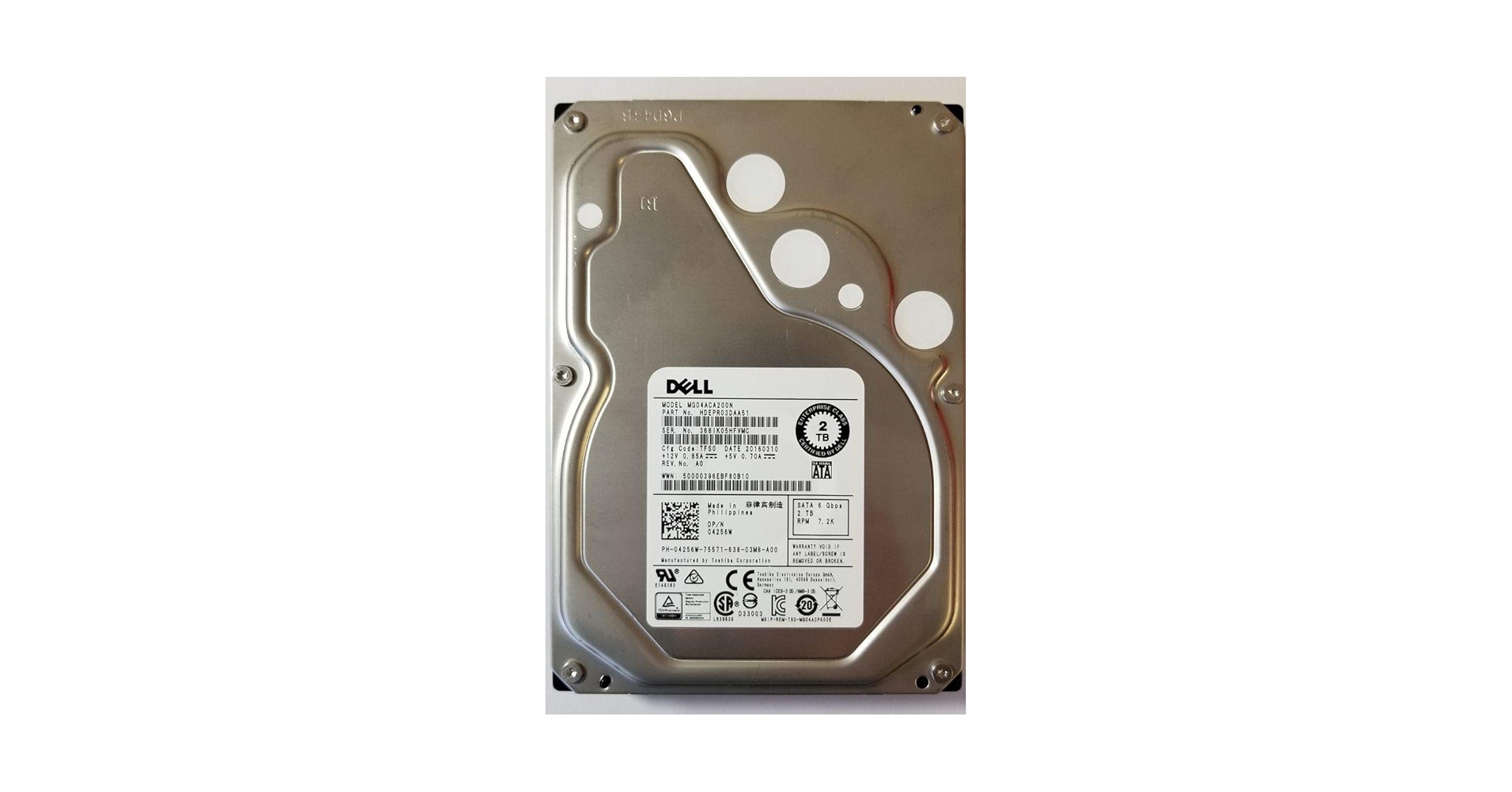 Amazon.com: Toshiba 2TB HDD 7.2K RPM 3.5