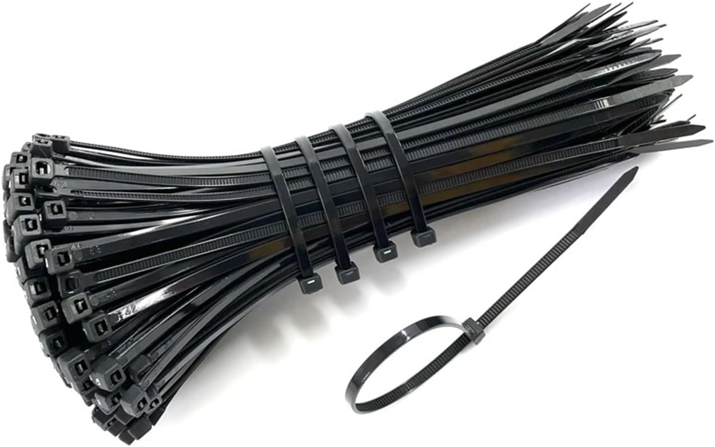 Self-locking cable ties, 100PCS Self-Locking Plastic Nylon Tie Cable Fastening Ring Zip Wraps Strap(3x150mm)