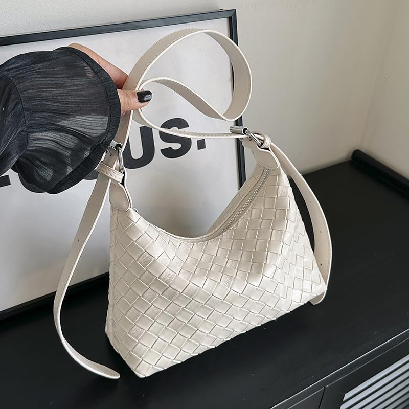 Image of Hobo Bags for Women,Vegan PU Leather Crescent Shoulder Bag Crossbody Handbag Underarm Bag with Adjustable Strap